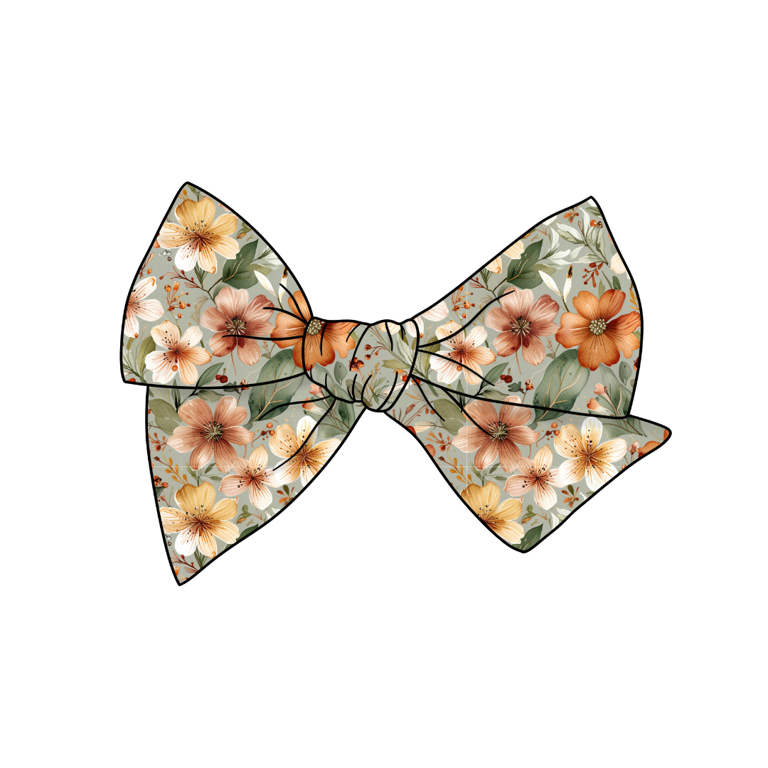 Feels Like Fall Small Fabric Bow