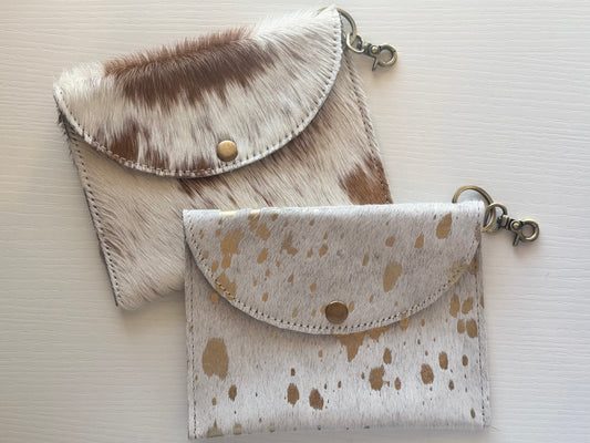 Cowhide Keychain Wallet