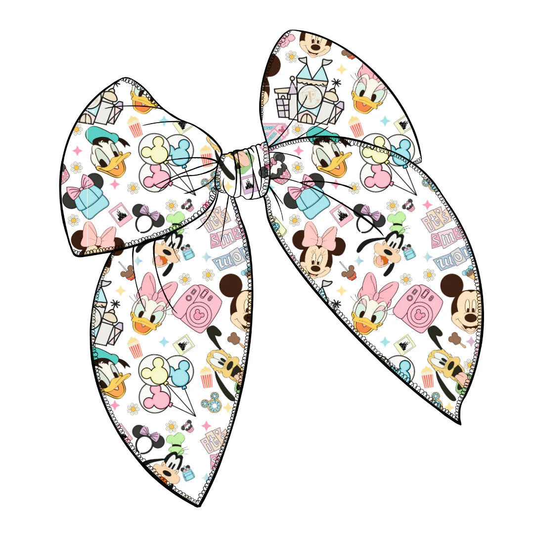 Small World Large Fabric Bow