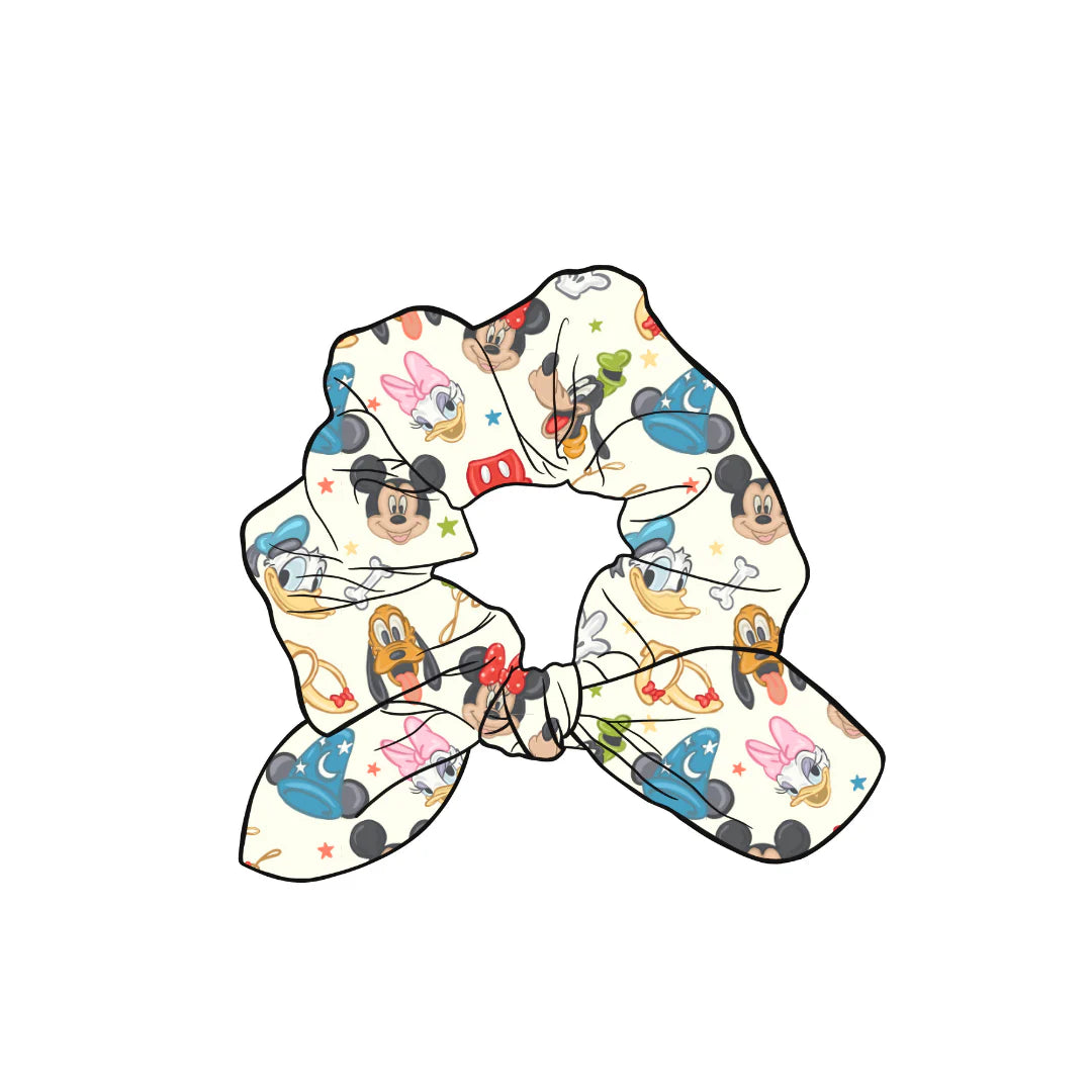 Mickey + Friends Disney World Scrunchie