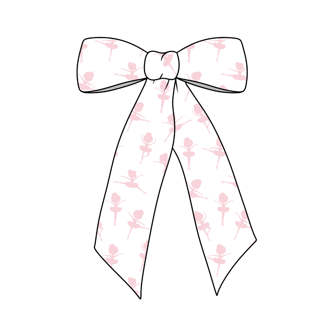 Little Dancer Long Fabric Bow