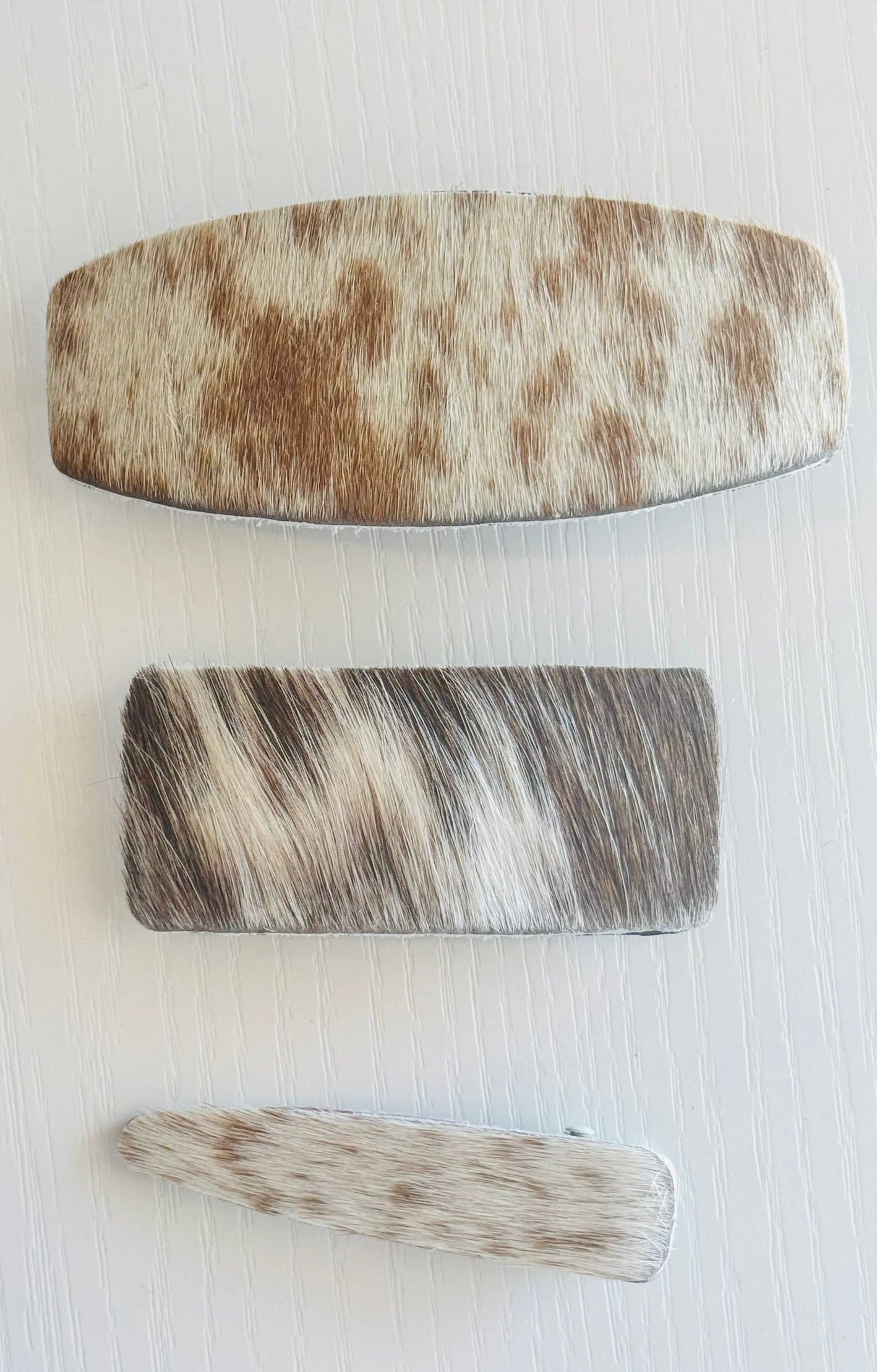 Western Cowhide Hair Clip Barrette