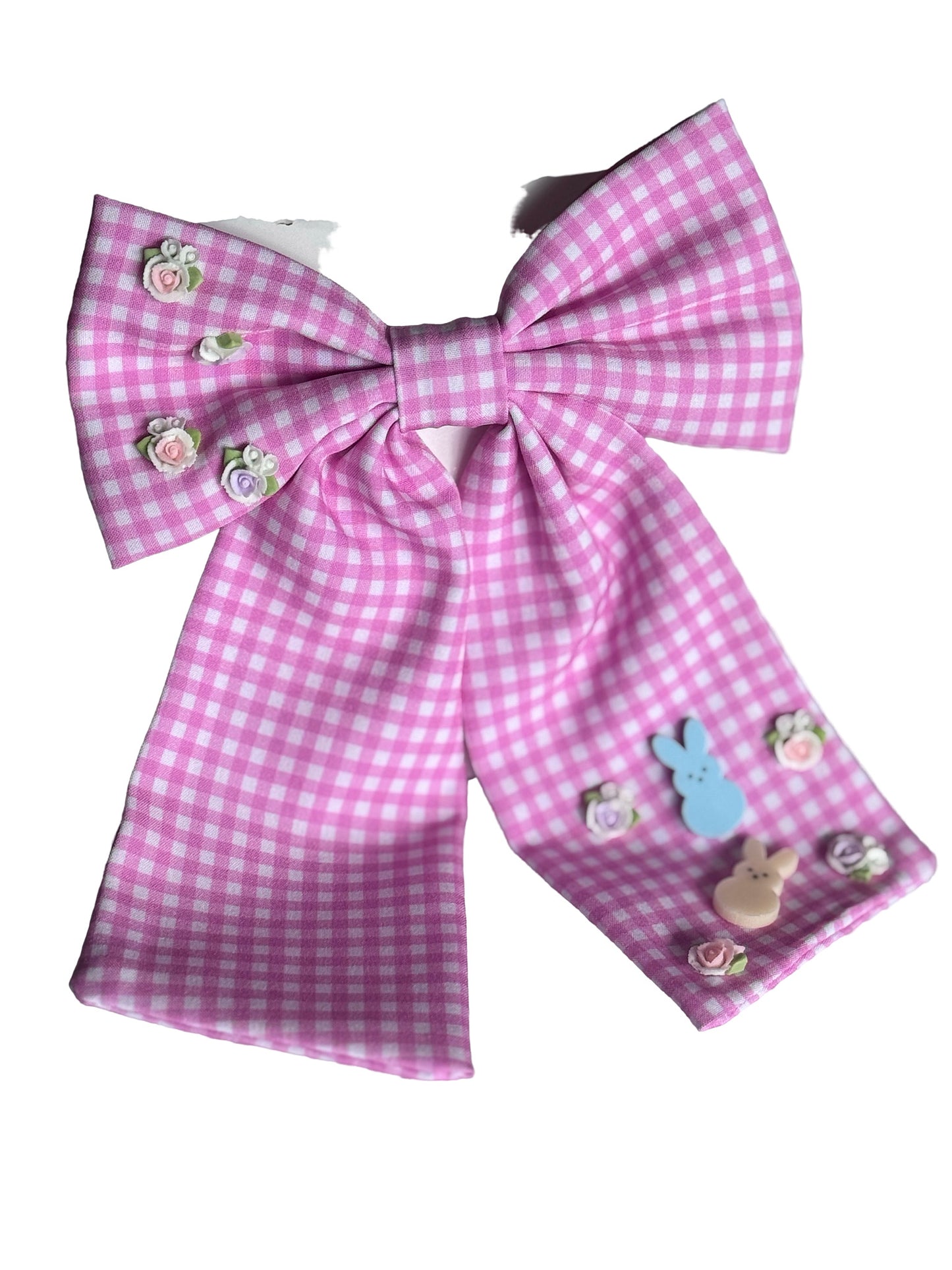 Gingham Easter Bow