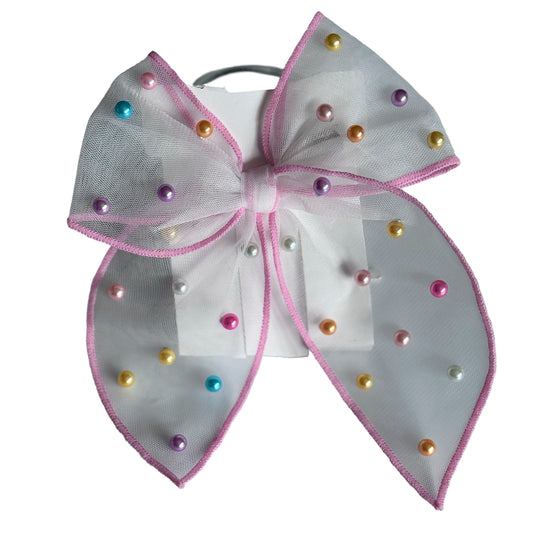 Pink Pearl Bow
