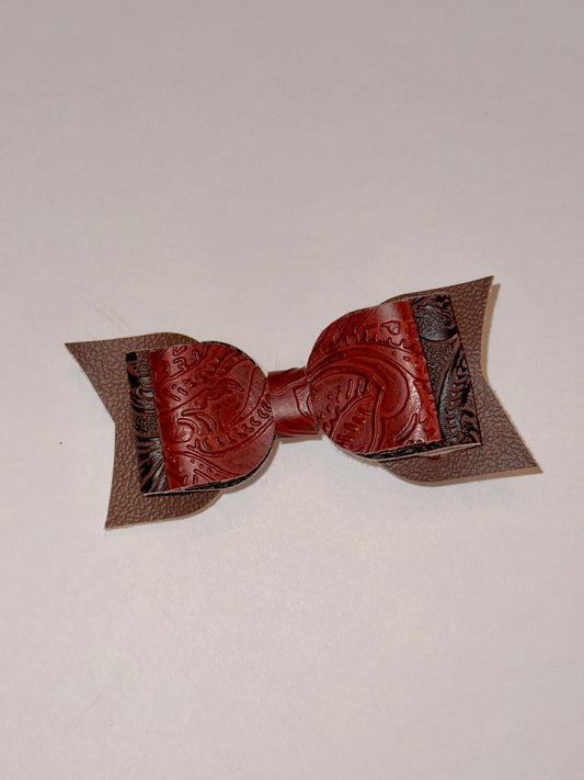Western Leather Bow