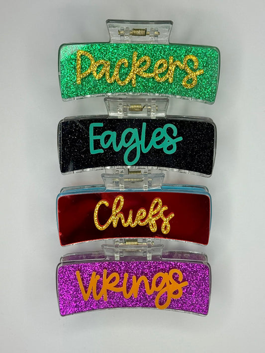 Spirit Wear - NFL Team Claw Clips
