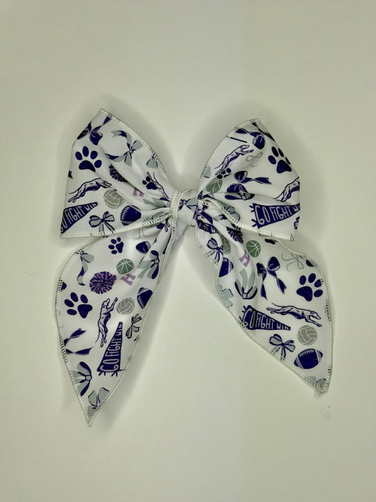 Spirit Wear - Greyhound Large Fabric Bow