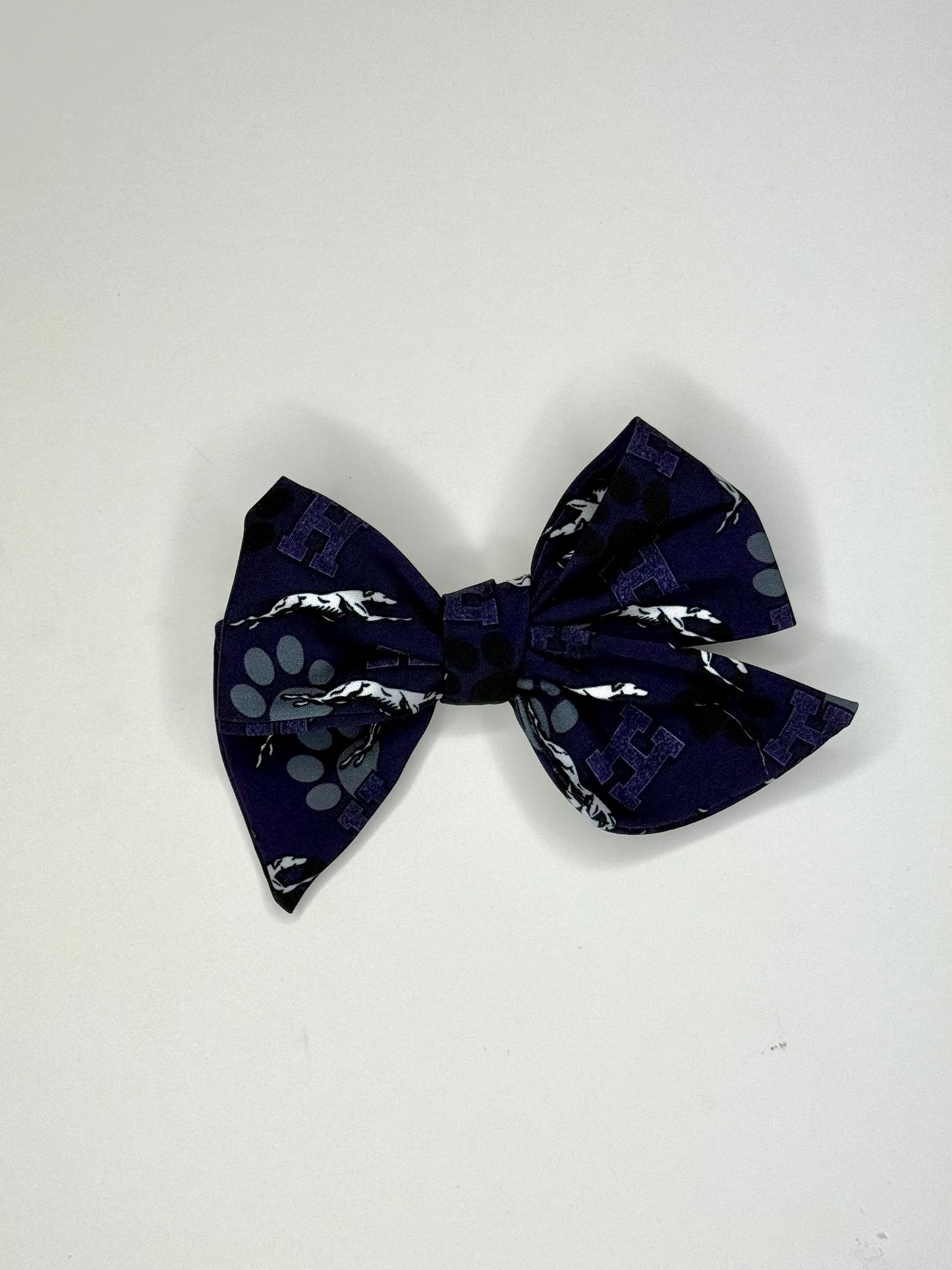 Spirit Wear - Greyhound Small Fabric Bow