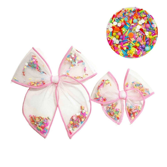 Large Birthday Girl Sweet Treats Shaker Bow