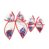 Oh My Stars Red Shaker Bow